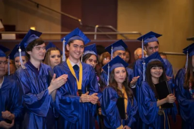 Student at their graduation ceremony