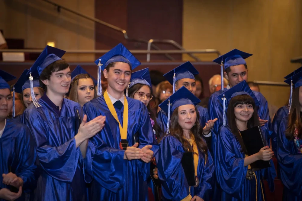 Student at their graduation ceremony